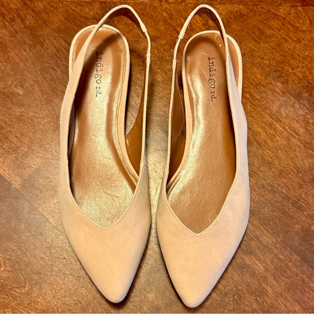 Blush Pink Slingback Flats